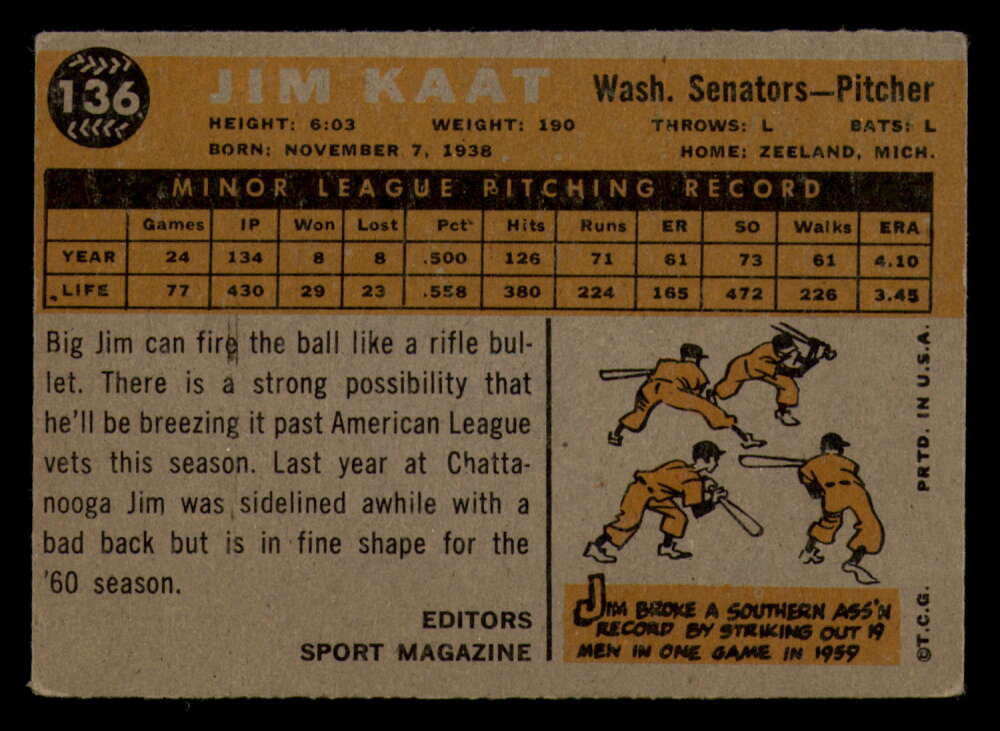 1960 Topps Baseball #91 to #180 - Complete your set - Pick your card - Picture 197 of 455