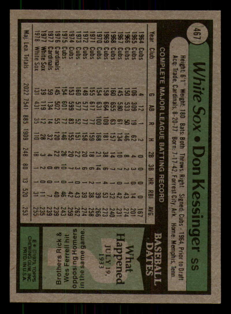 1979 Topps Baseball #451  to  #500 - Complete your set - Pick your card - Picture 173 of 489