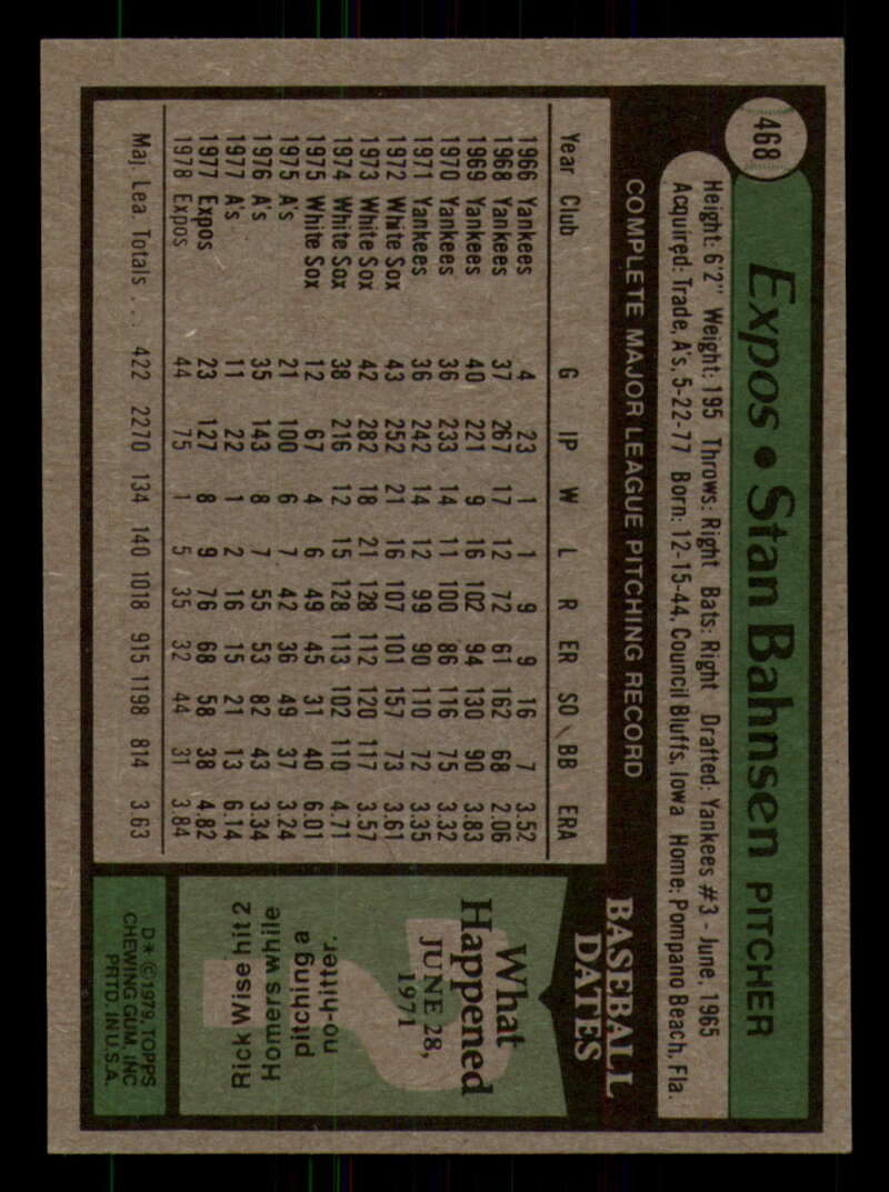 1979 Topps Baseball #451  to  #500 - Complete your set - Pick your card - Picture 185 of 489