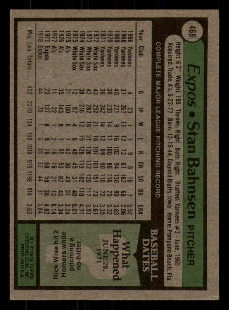 1979 Topps Baseball #451  to  #500 - Complete your set - Pick your card - Picture 187 of 489