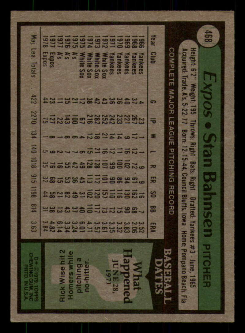 1979 Topps Baseball #451  to  #500 - Complete your set - Pick your card - Picture 179 of 489