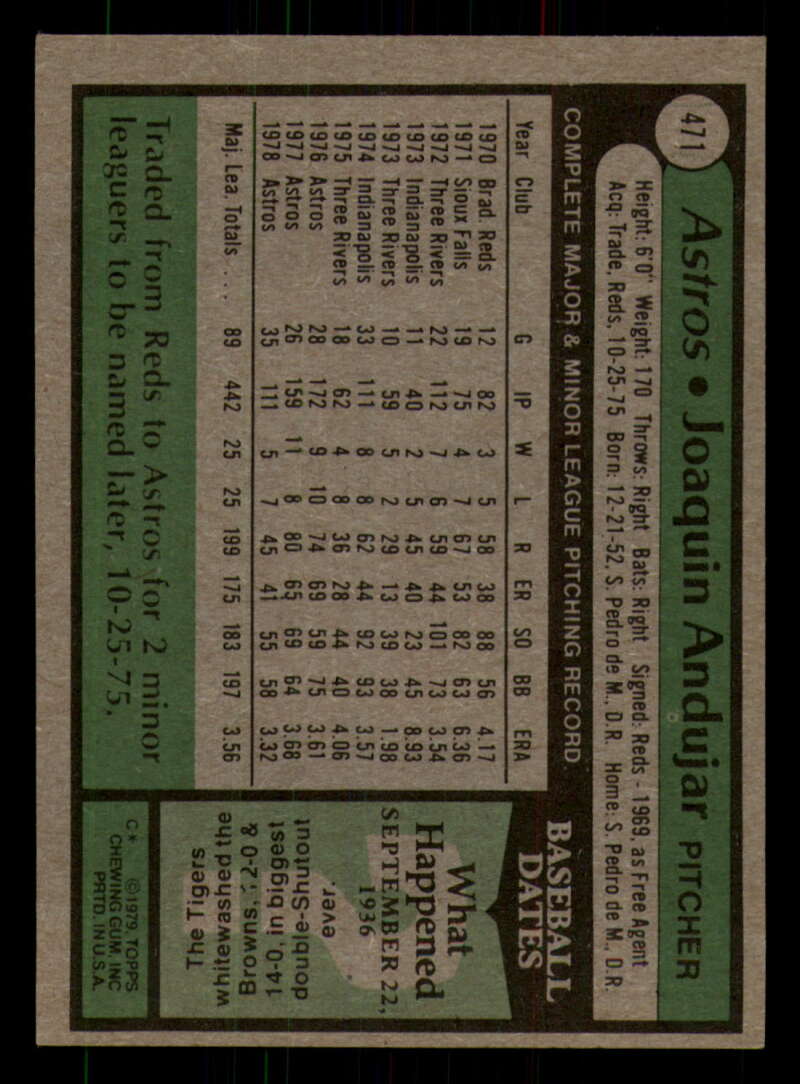 1979 Topps Baseball #451  to  #500 - Complete your set - Pick your card - Picture 213 of 489