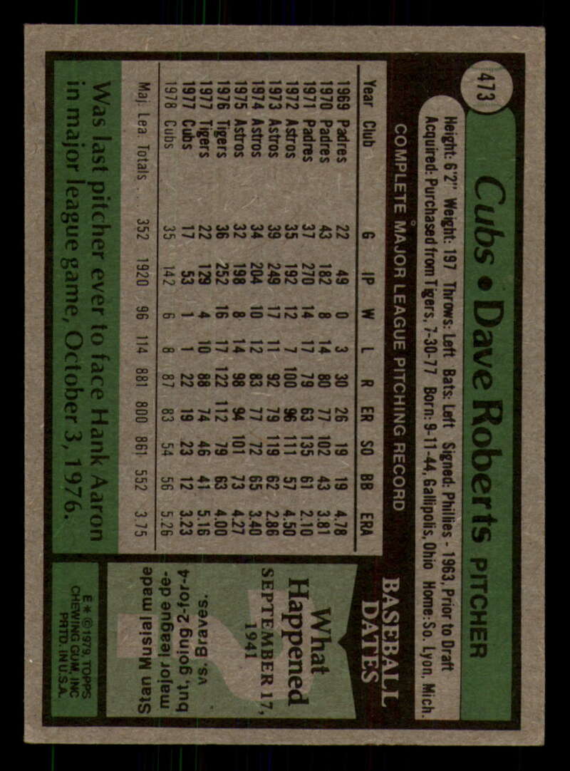 1979 Topps Baseball #451  to  #500 - Complete your set - Pick your card - Picture 237 of 489