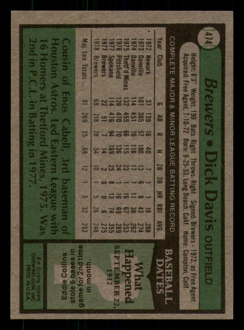 1979 Topps Baseball #451  to  #500 - Complete your set - Pick your card - Picture 239 of 489