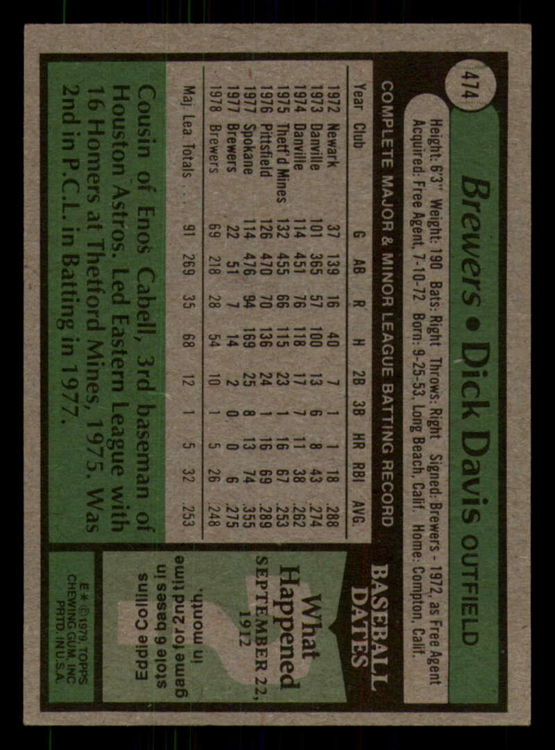 1979 Topps Baseball #451  to  #500 - Complete your set - Pick your card - Picture 247 of 489