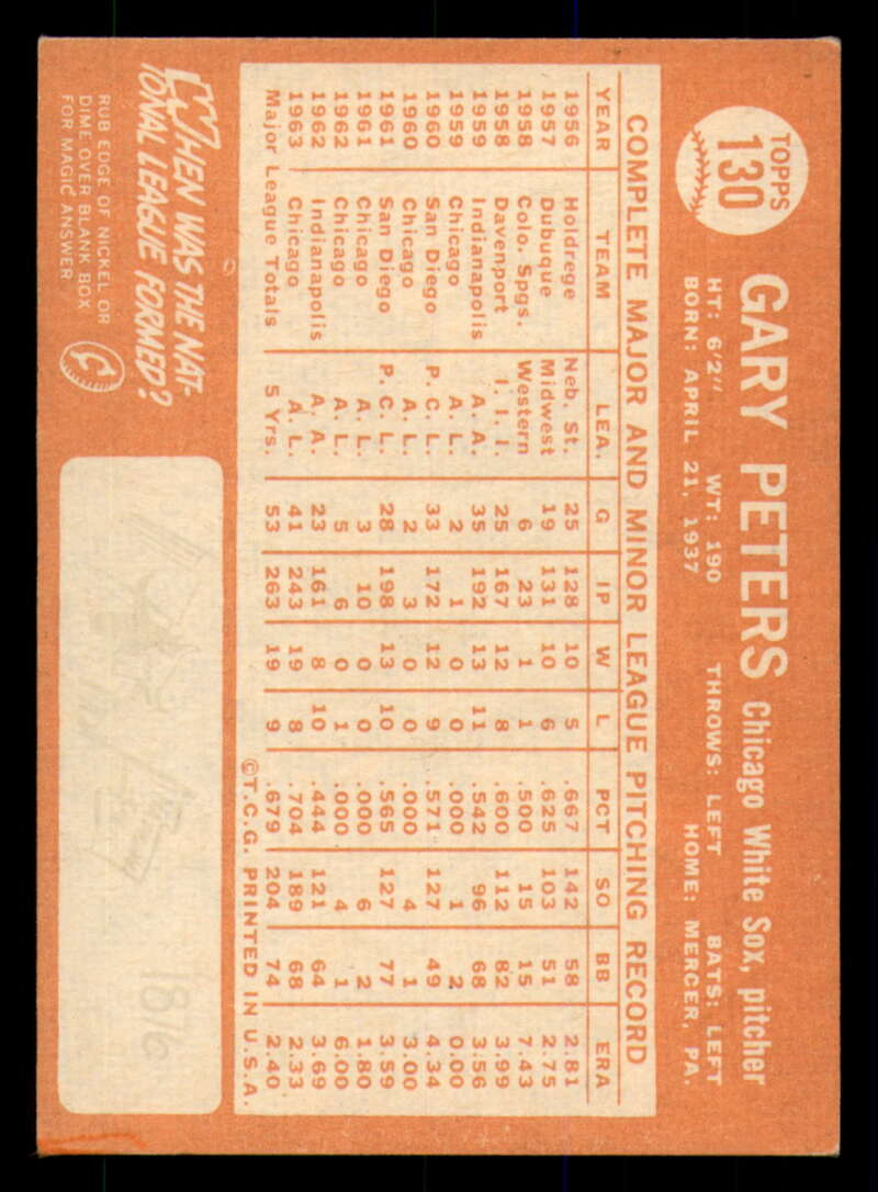 1964 Topps Baseball #3 - #130 - Complete your set - Pick your card - Picture 463 of 465