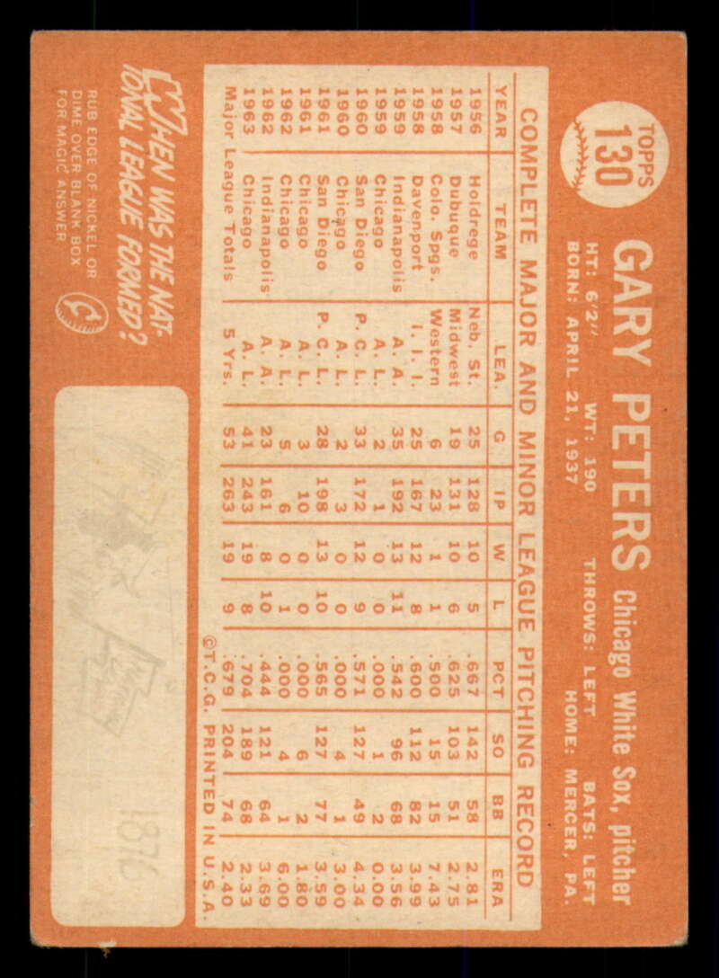 1964 Topps Baseball #3 - #130 - Complete your set - Pick your card - Picture 465 of 465