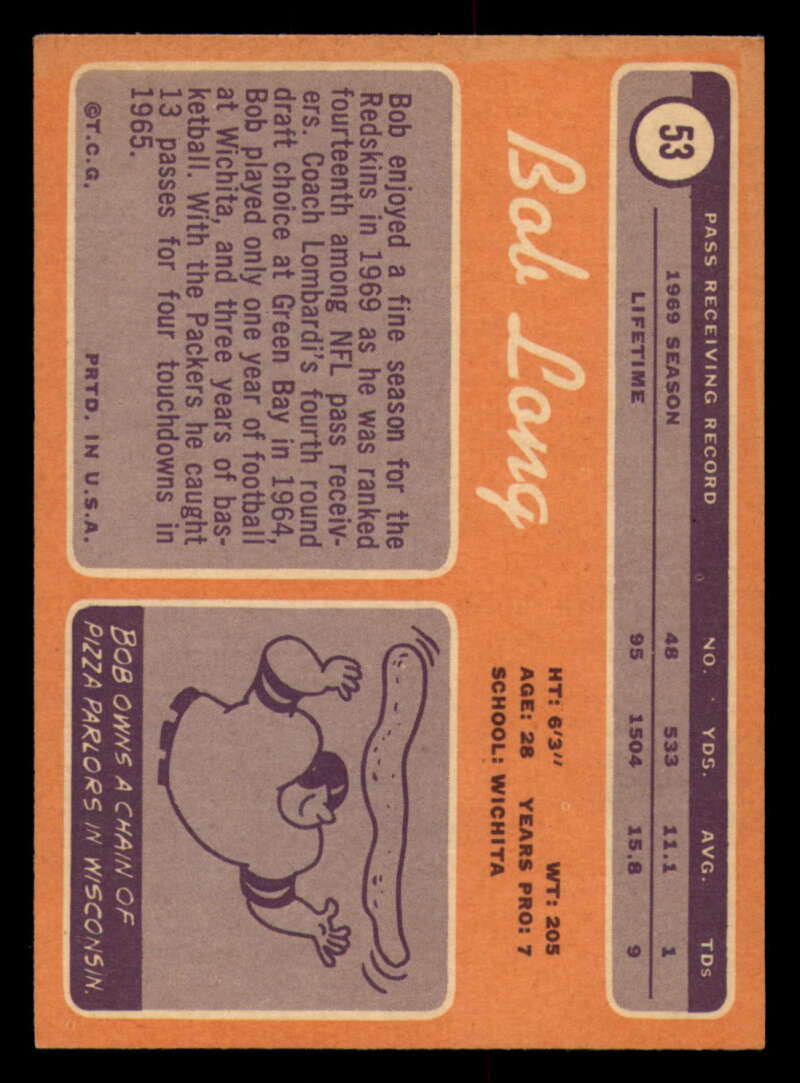 1970 Topps Football #1 to #89 - Complete your set - Pick your card - Picture 305 of 475