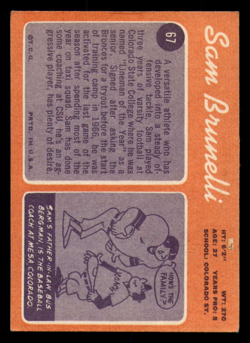 1970 Topps Football #1 to #89 - Complete your set - Pick your card - Picture 373 of 475