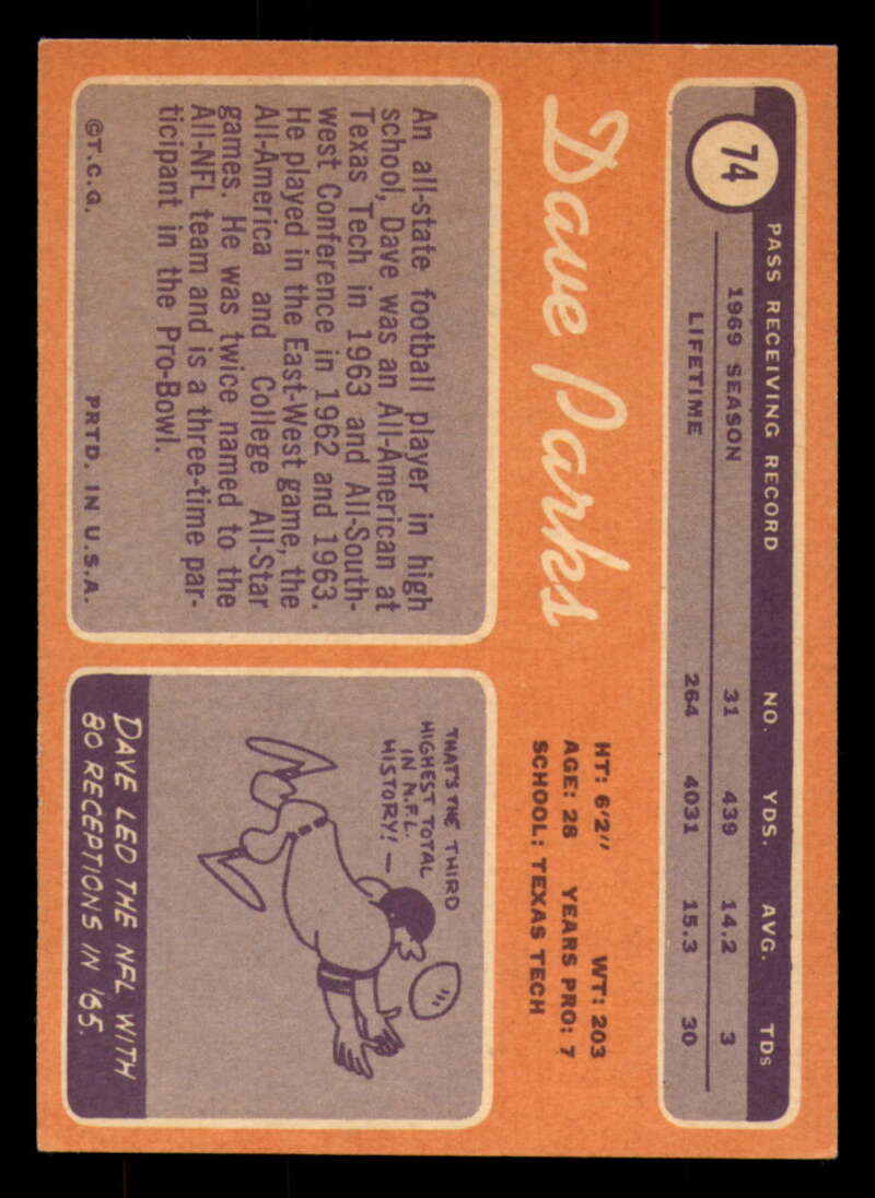 1970 Topps Football #1 to #89 - Complete your set - Pick your card - Picture 401 of 475