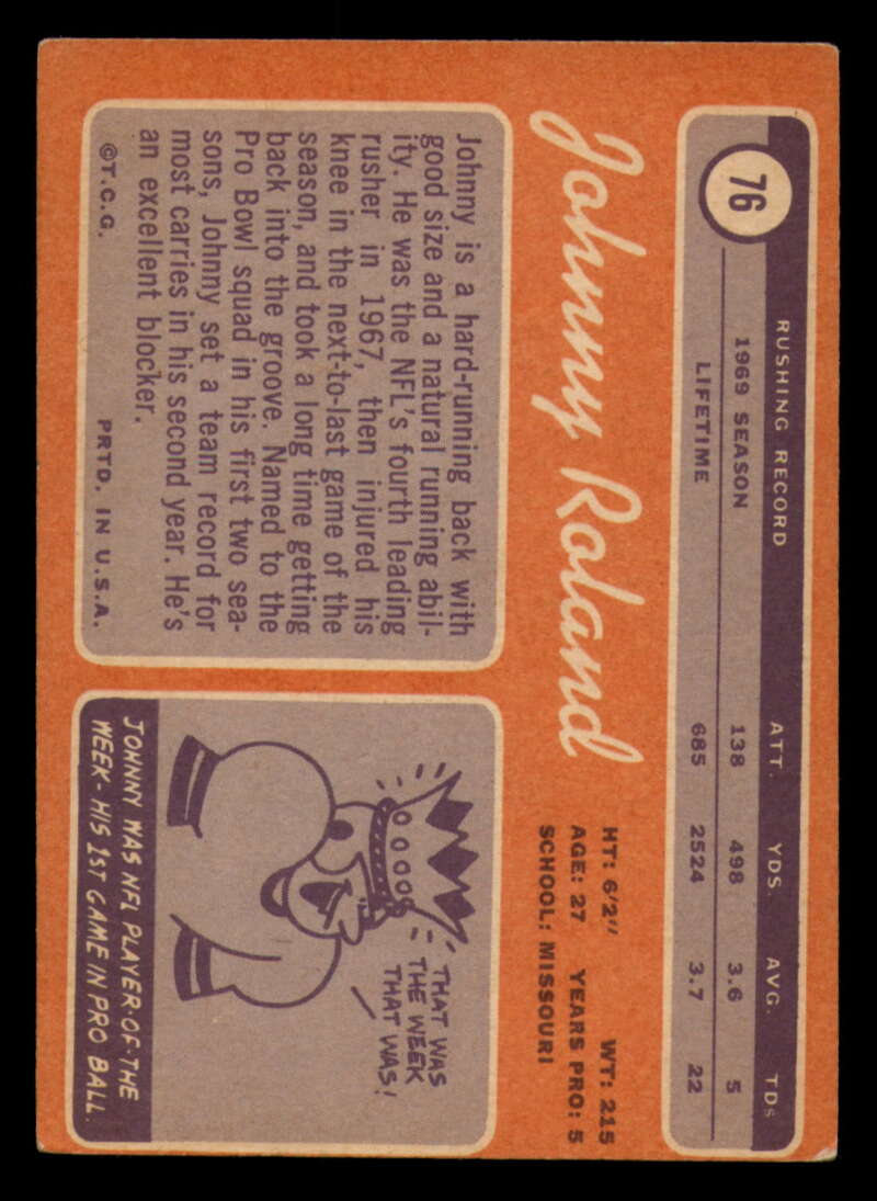 1970 Topps Football #1 to #89 - Complete your set - Pick your card - Picture 417 of 475