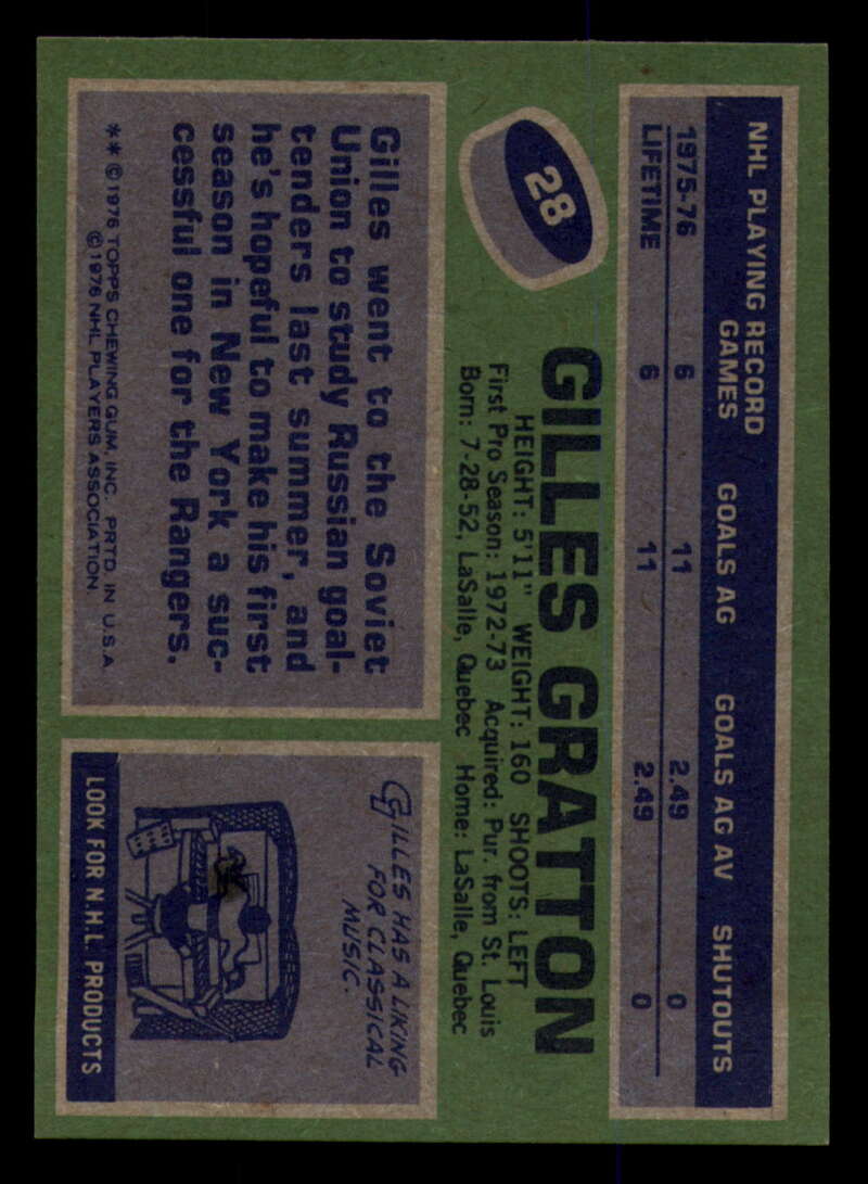 1976-77 Topps Hockey  #6 - #85 - Complete your set - Pick your Card - Picture 89 of 423