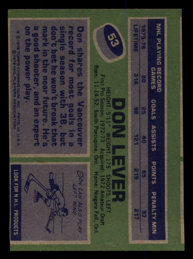 1976-77 Topps Hockey  #6 - #85 - Complete your set - Pick your Card - Picture 233 of 423