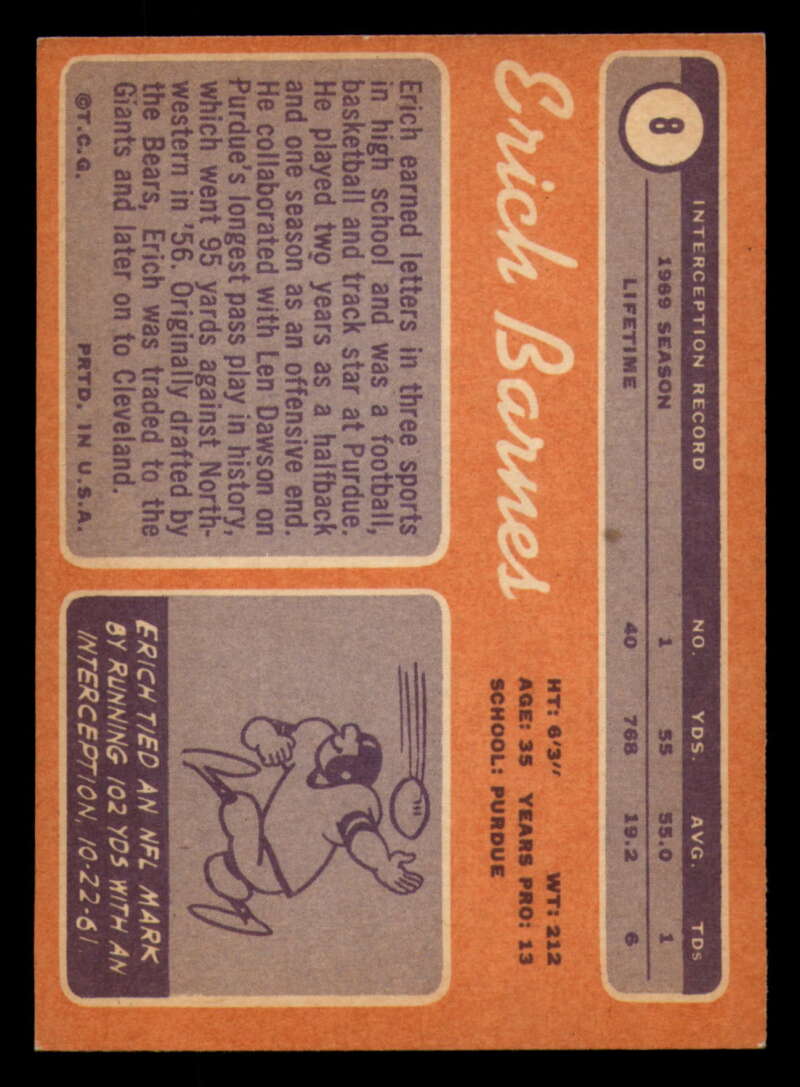 1970 Topps Football #1 to #89 - Complete your set - Pick your card - Picture 45 of 475