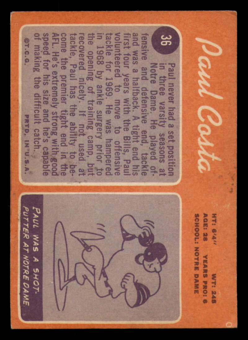 1970 Topps Football #1 to #89 - Complete your set - Pick your card - Picture 193 of 475