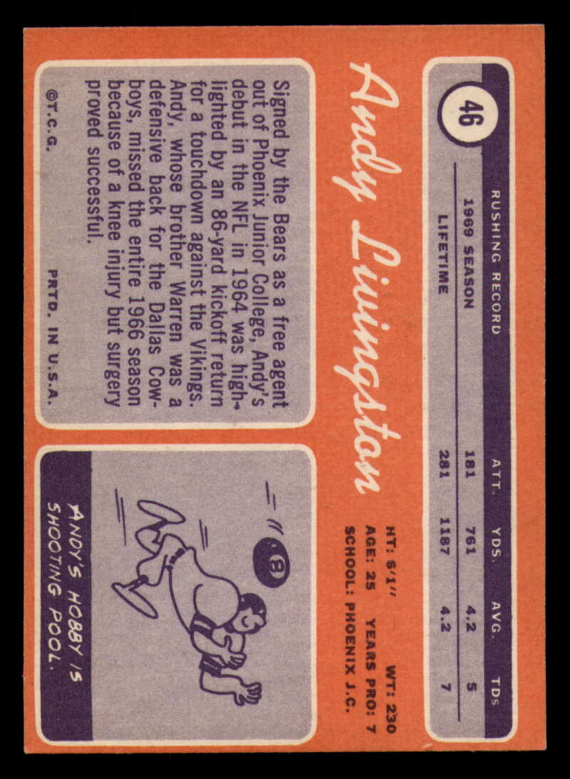 1970 Topps Football #1 to #89 - Complete your set - Pick your card - Picture 263 of 475