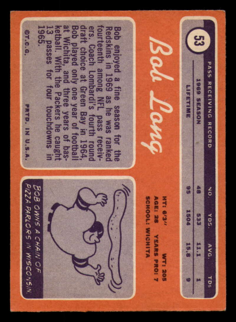 1970 Topps Football #1 to #89 - Complete your set - Pick your card - Picture 311 of 475