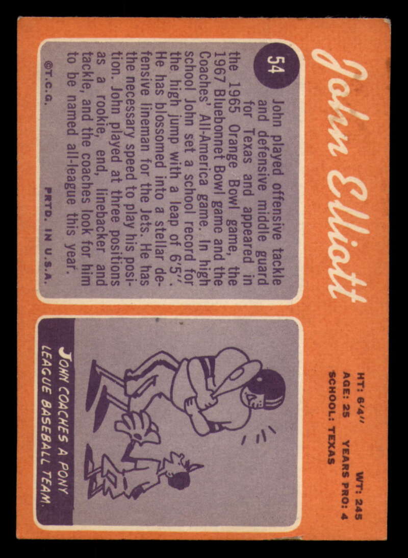 1970 Topps Football #1 to #89 - Complete your set - Pick your card - Picture 319 of 475