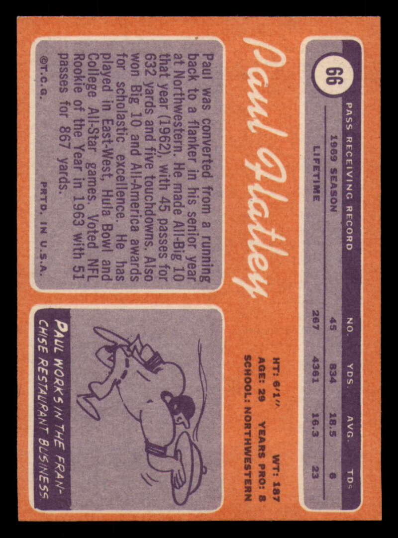 1970 Topps Football #1 to #89 - Complete your set - Pick your card - Picture 369 of 475