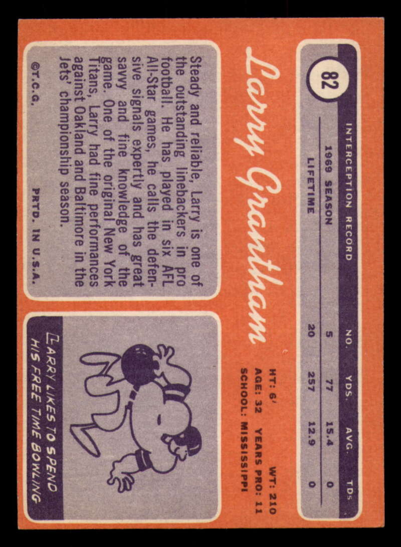 1970 Topps Football #1 to #89 - Complete your set - Pick your card - Picture 445 of 475