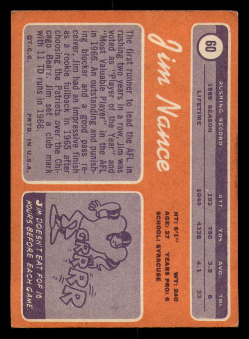 1970 Topps Football #1 to #89 - Complete your set - Pick your card - Picture 337 of 475