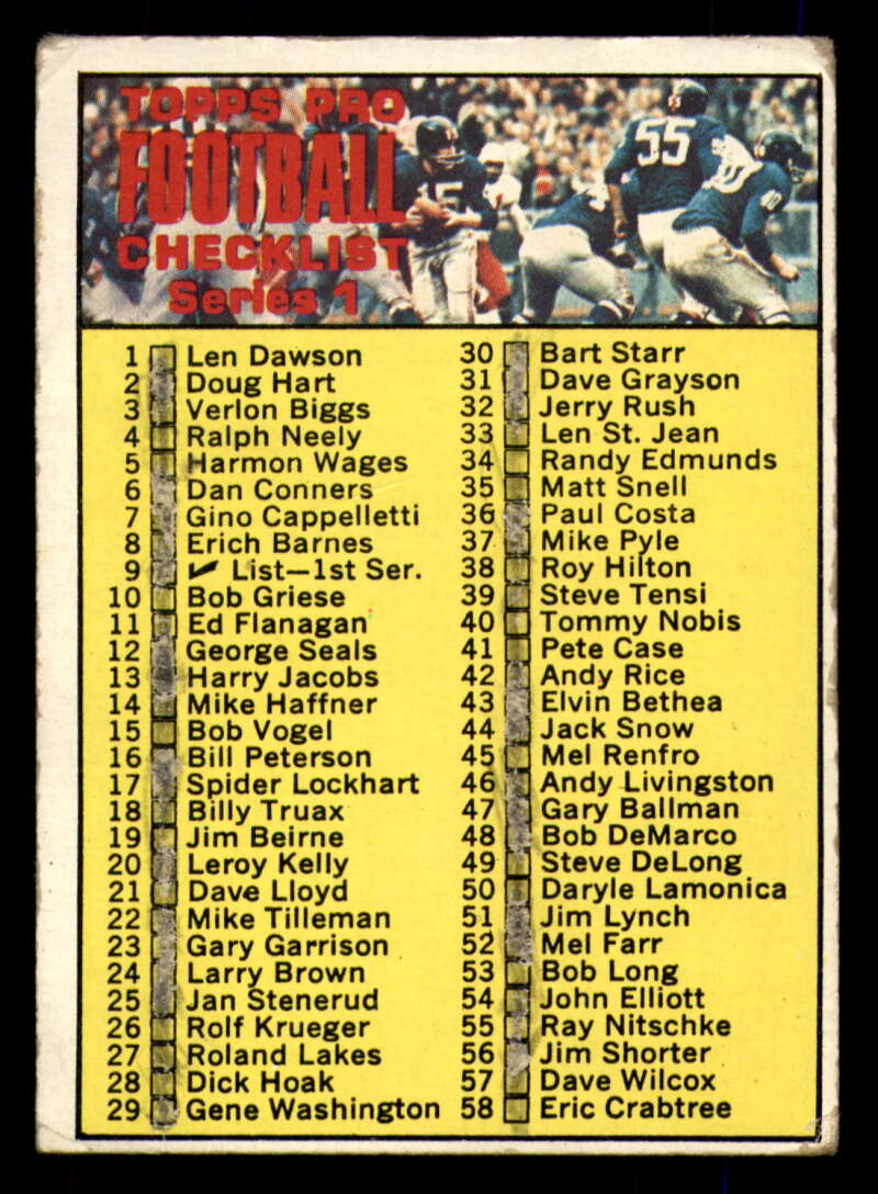 1970 Topps Football #1 to #89 - Complete your set - Pick your card - Picture 52 of 475