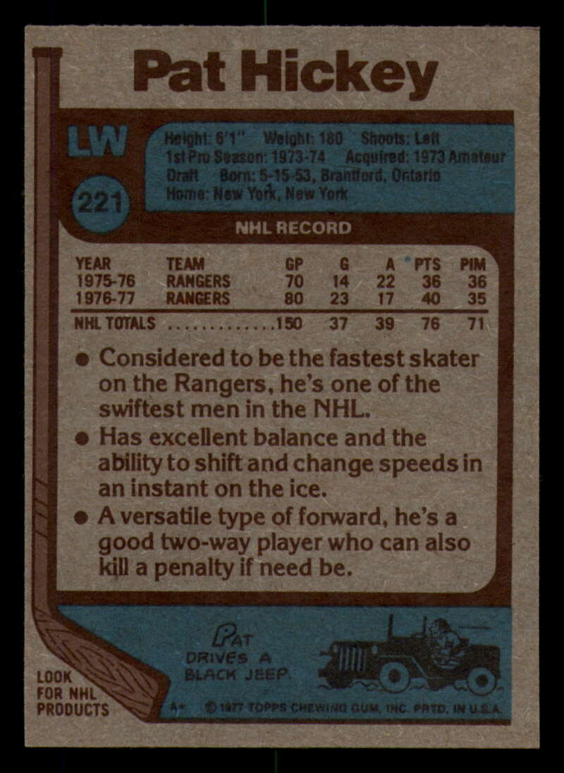 1977-78 Topps Hockey - #221 to #264 - Complete your set - Pick your card - Picture 9 of 291