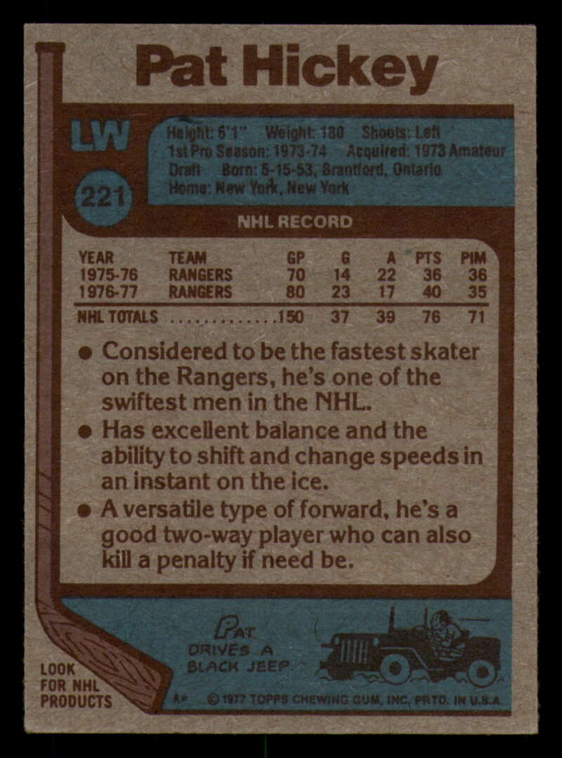 1977-78 Topps Hockey - #221 to #264 - Complete your set - Pick your card - Picture 11 of 291