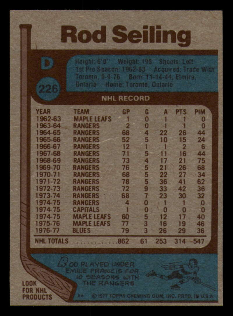 1977-78 Topps Hockey - #221 to #264 - Complete your set - Pick your card - Picture 33 of 291