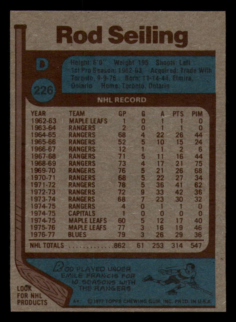 1977-78 Topps Hockey - #221 to #264 - Complete your set - Pick your card - Picture 35 of 291