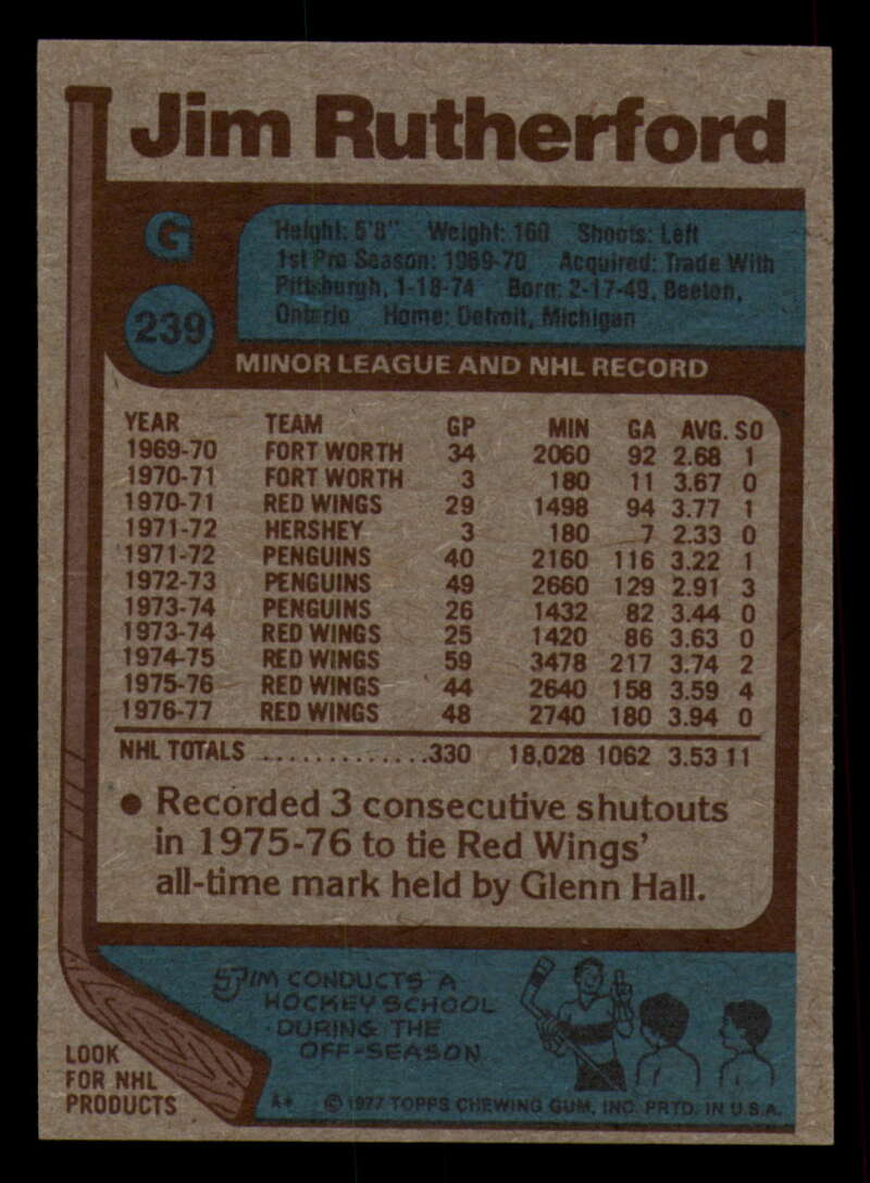 1977-78 Topps Hockey - #221 to #264 - Complete your set - Pick your card - Picture 107 of 291