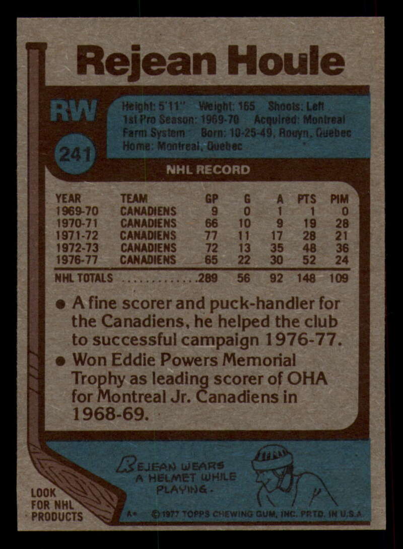 1977-78 Topps Hockey - #221 to #264 - Complete your set - Pick your card - Picture 129 of 291