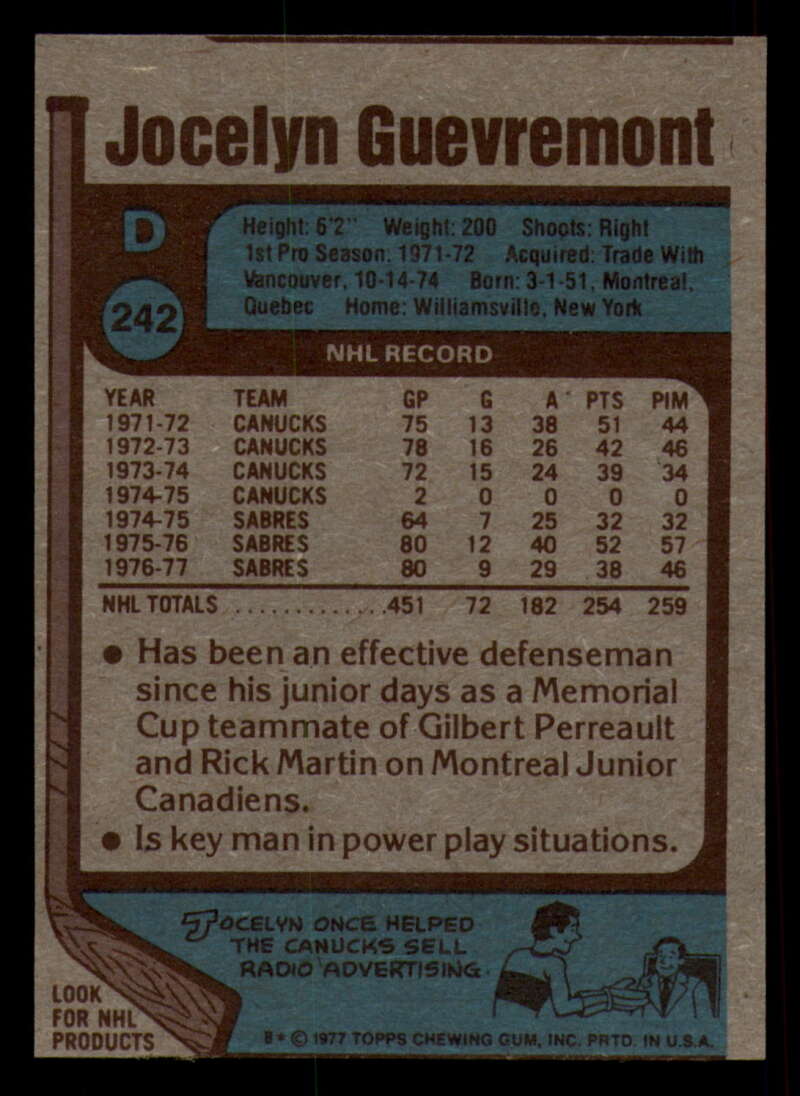 1977-78 Topps Hockey - #221 to #264 - Complete your set - Pick your card - Picture 133 of 291