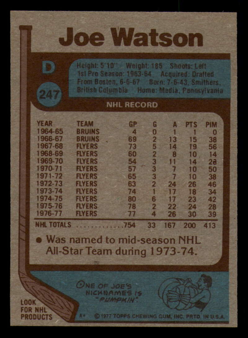 1977-78 Topps Hockey - #221 to #264 - Complete your set - Pick your card - Picture 161 of 291