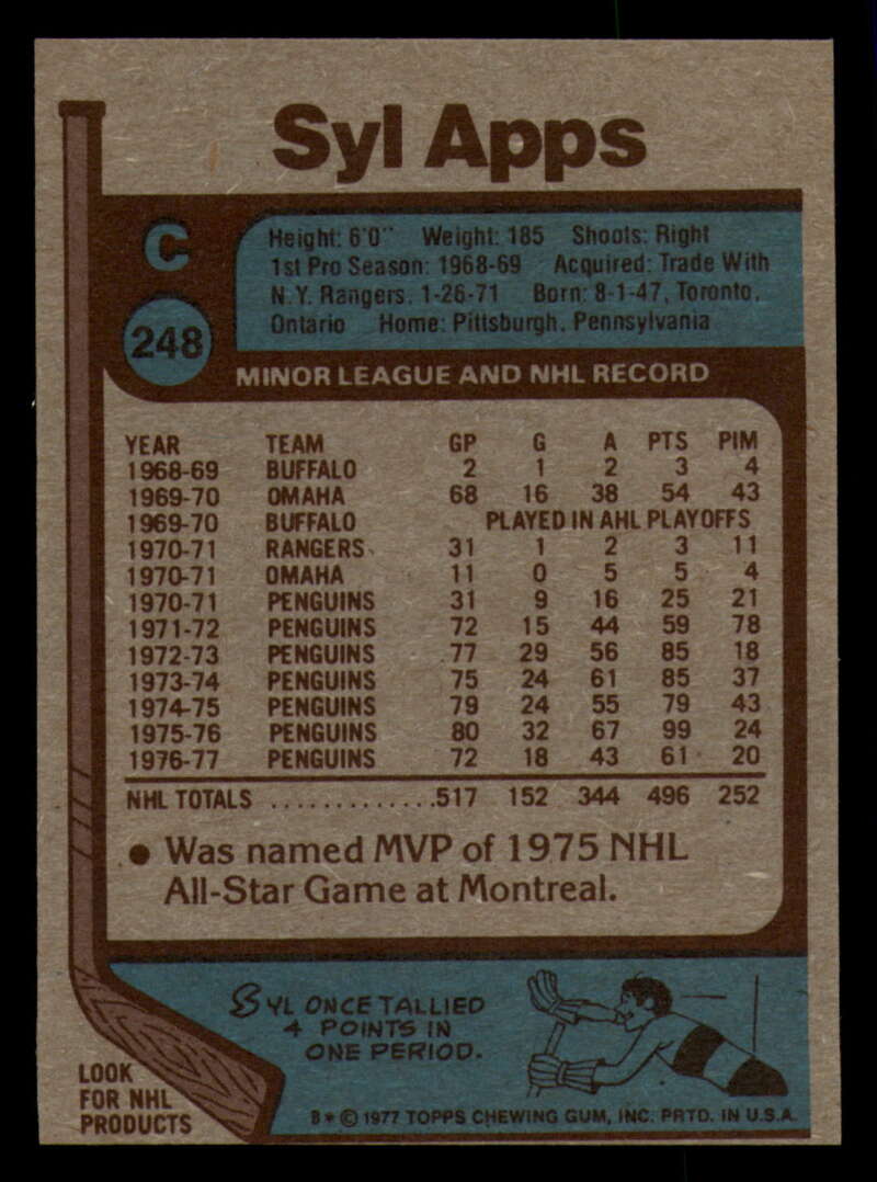 1977-78 Topps Hockey - #221 to #264 - Complete your set - Pick your card - Picture 167 of 291