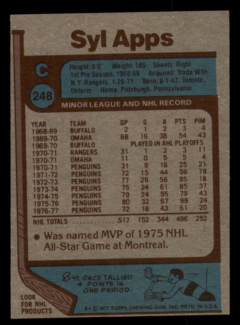 1977-78 Topps Hockey - #221 to #264 - Complete your set - Pick your card - Picture 171 of 291