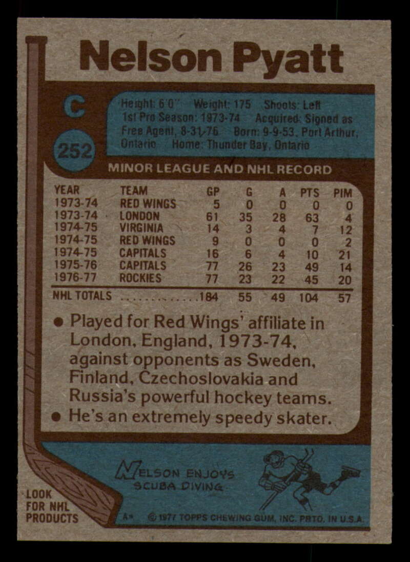 1977-78 Topps Hockey - #221 to #264 - Complete your set - Pick your card - Picture 185 of 291