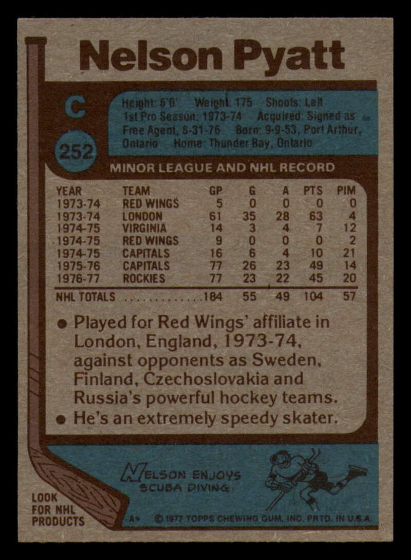 1977-78 Topps Hockey - #221 to #264 - Complete your set - Pick your card - Picture 187 of 291