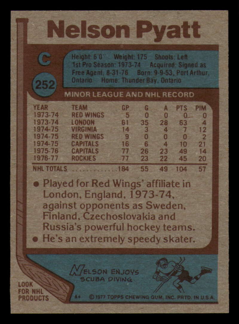 1977-78 Topps Hockey - #221 to #264 - Complete your set - Pick your card - Picture 189 of 291