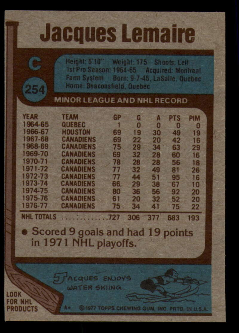 1977-78 Topps Hockey - #221 to #264 - Complete your set - Pick your card - Picture 209 of 291