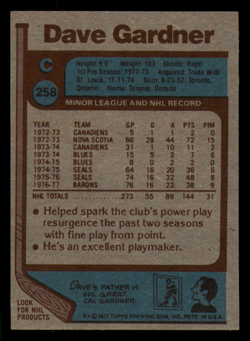 1977-78 Topps Hockey - #221 to #264 - Complete your set - Pick your card - Picture 251 of 291