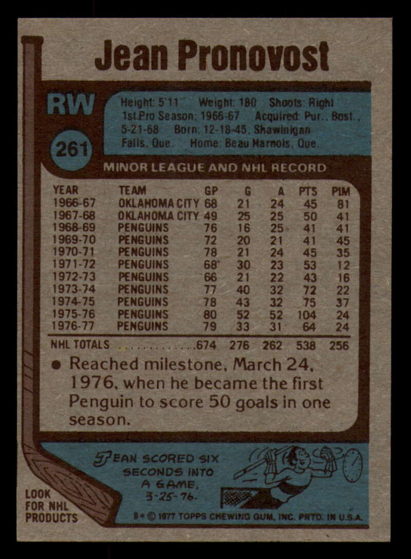 1977-78 Topps Hockey - #221 to #264 - Complete your set - Pick your card - Picture 267 of 291