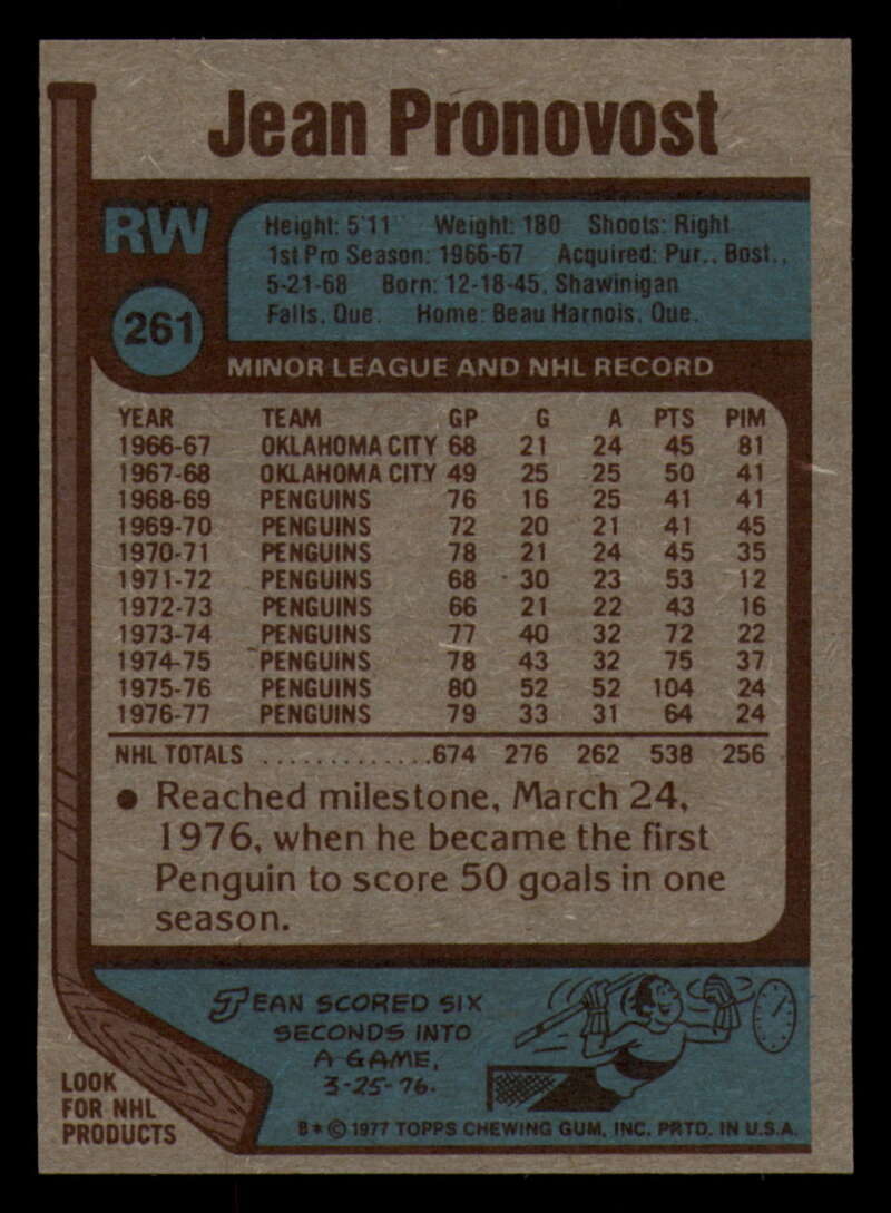 1977-78 Topps Hockey - #221 to #264 - Complete your set - Pick your card - Picture 269 of 291