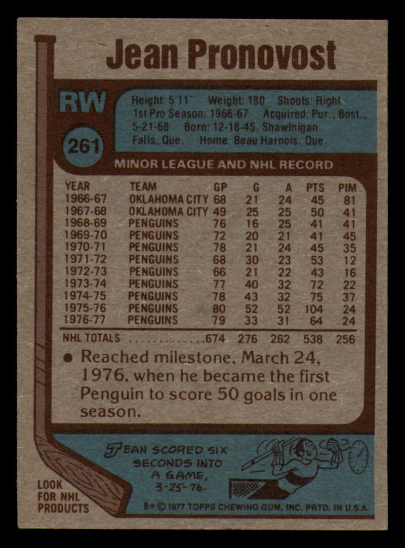 1977-78 Topps Hockey - #221 to #264 - Complete your set - Pick your card - Picture 271 of 291