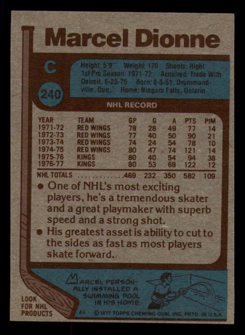 1977-78 Topps Hockey - #221 to #264 - Complete your set - Pick your card - Picture 113 of 291
