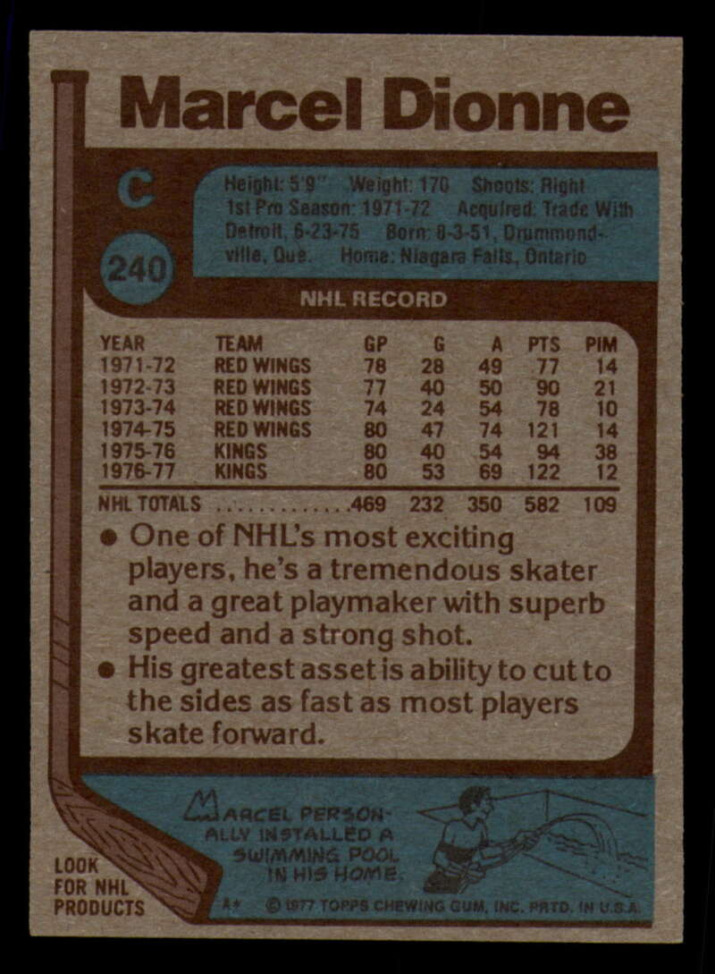 1977-78 Topps Hockey - #221 to #264 - Complete your set - Pick your card - Picture 115 of 291