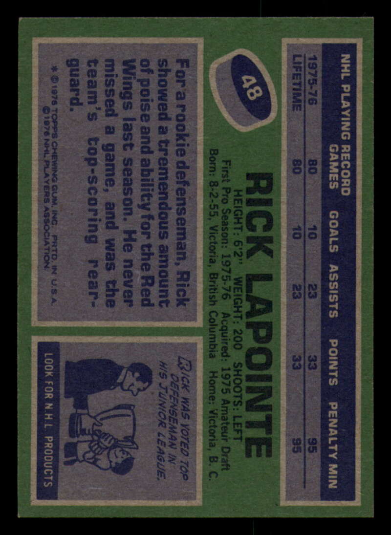 1976-77 Topps Hockey  #6 - #85 - Complete your set - Pick your Card - Picture 203 of 423