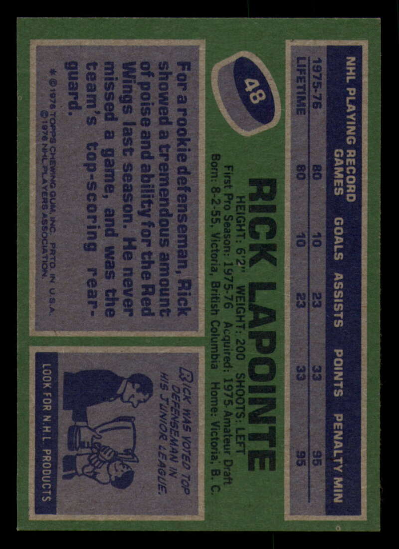 1976-77 Topps Hockey  #6 - #85 - Complete your set - Pick your Card - Picture 205 of 423