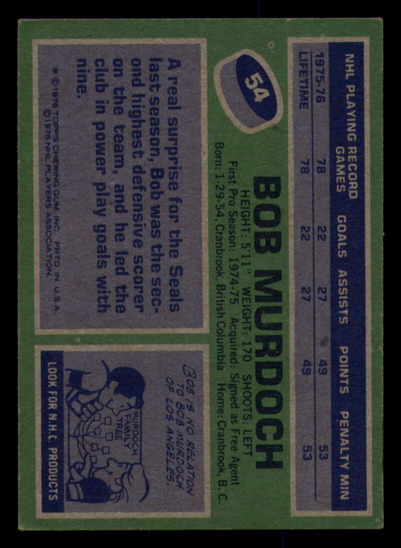 1976-77 Topps Hockey  #6 - #85 - Complete your set - Pick your Card - Picture 235 of 423