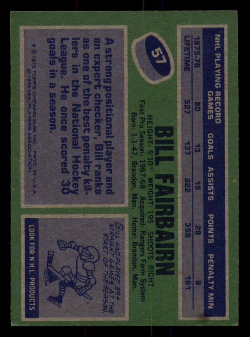 1976-77 Topps Hockey  #6 - #85 - Complete your set - Pick your Card - Picture 259 of 423